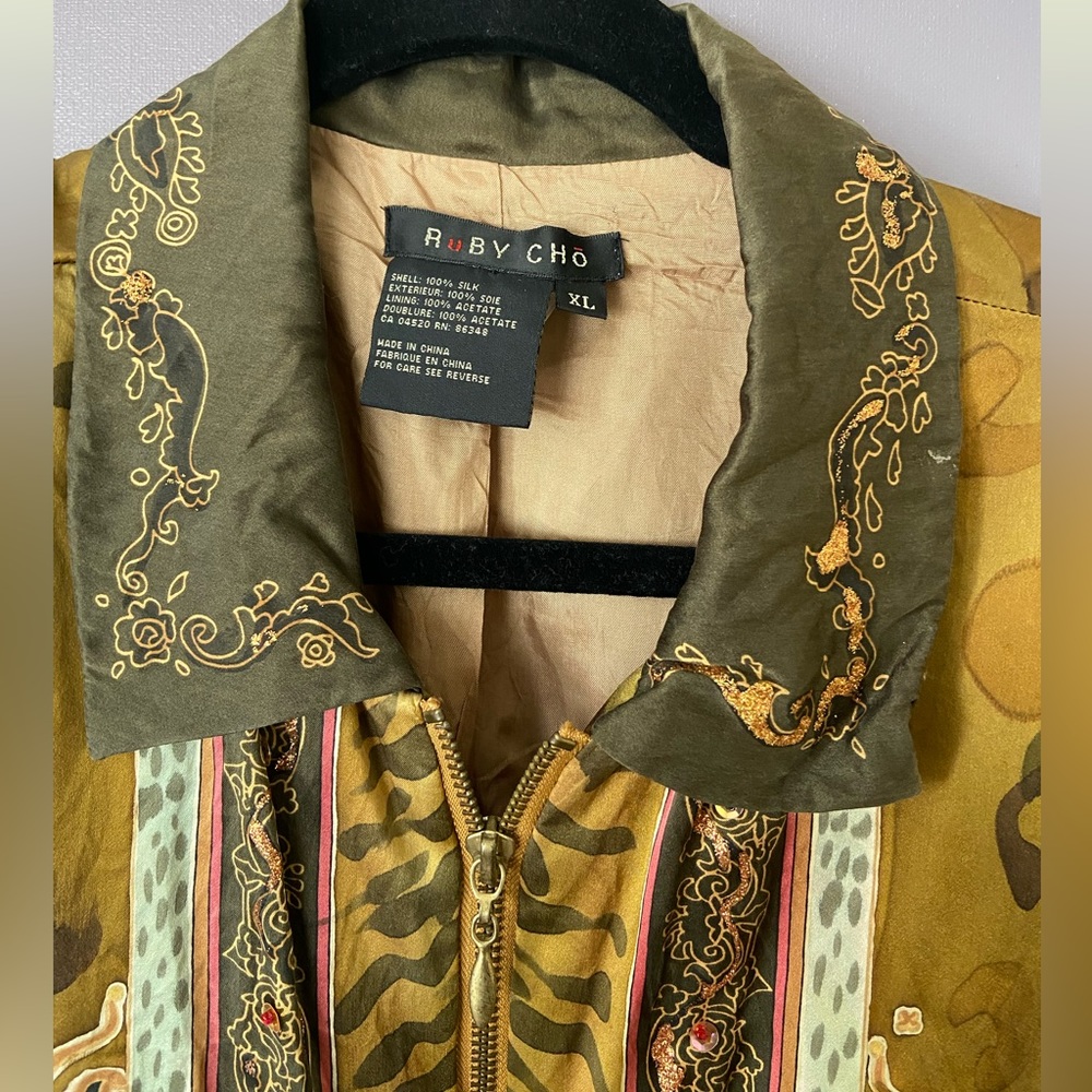 Vintage Ruby Cho Silk Jacket - Gem